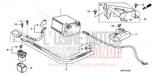 BATTERIE CBF125M9 de 2009